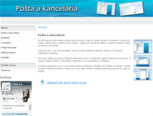Tablet Screenshot of posta-kancelaria.sk